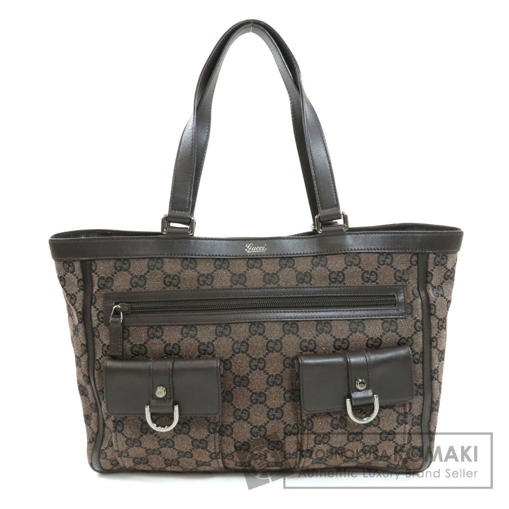 Gucci GG canvas Abbey Pocket tote bag leather shoulder
